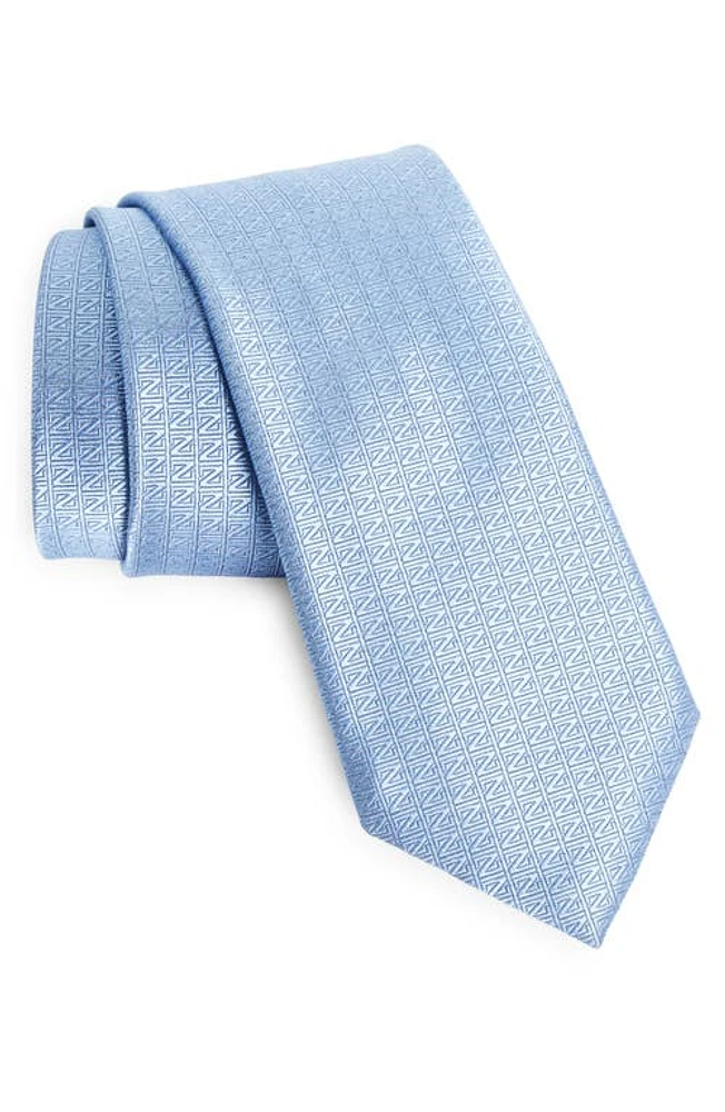 ZEGNA TIES Silk Jacquard Tie in Light Blue at Nordstrom