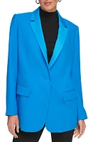 DKNY Satin Lapel Jacket Electric Blue at Nordstrom,