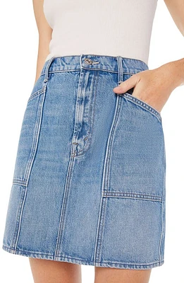 MOTHER The Line Up Swooner Denim Miniskirt in Love Line at Nordstrom, Size 24