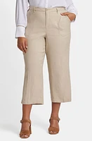 NYDJ Utility Wide Leg Capri Linen Blend Pants at Nordstrom,