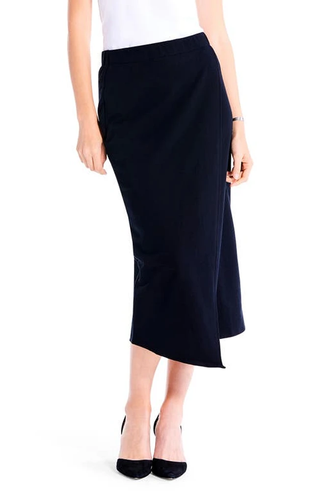 NIC+ZOE Cascade Asymmetric Midi Skirt in Black Onyx at Nordstrom, Size Small