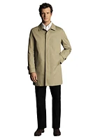 Charles Tyrwhitt Classic Showerproof Cotton Raincoat Limestone at Nordstrom,