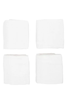 little unicorn 4-Pack Cotton Muslin Blankets in White at Nordstrom