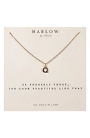 Nashelle Initial Charm Necklace in Gold Q at Nordstrom