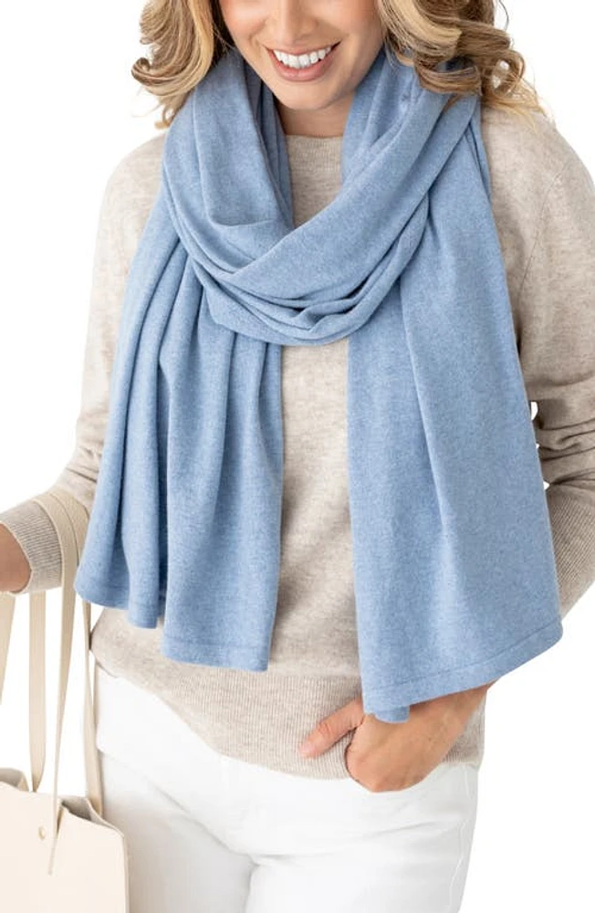 zestt organics Organic Cotton Travel Scarf in Horizon Blue at Nordstrom