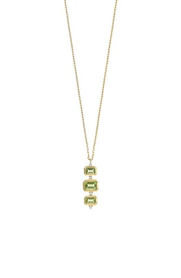 Bony Levy Iris Peridot & Diamond Pendant Necklace in 18K Yellow Gold at Nordstrom