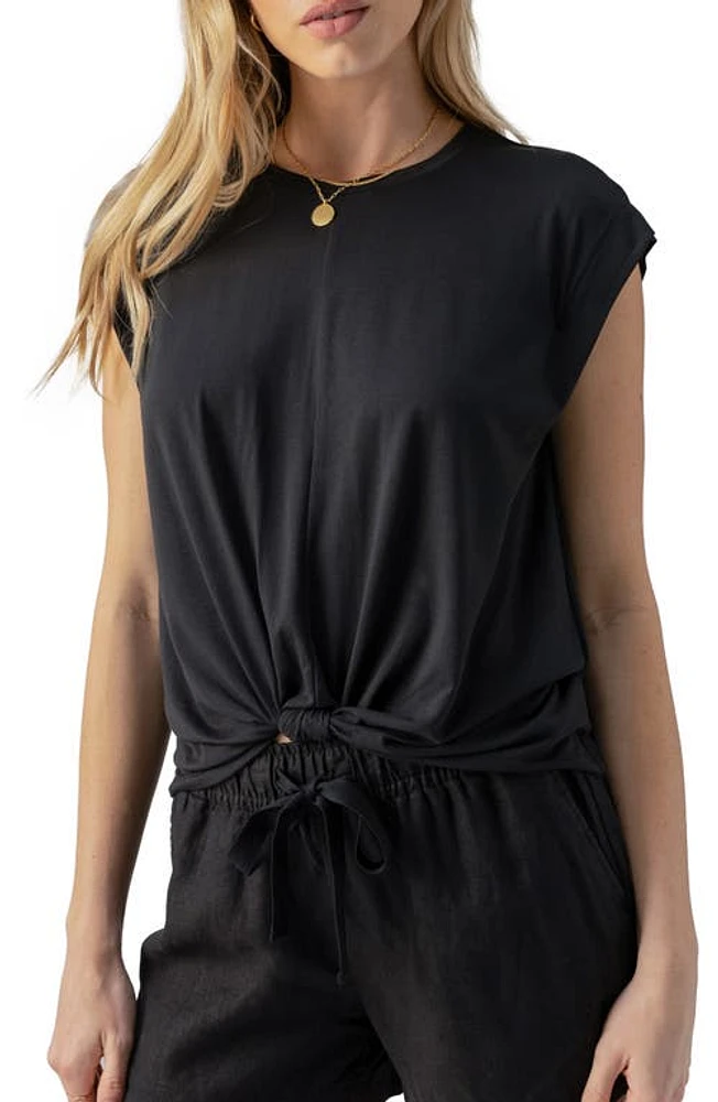 Sanctuary New Era Knot Hem T-Shirt at Nordstrom,