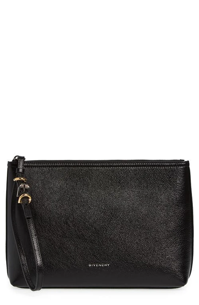 Givenchy Voyou Leather Travel Pouch in Black at Nordstrom