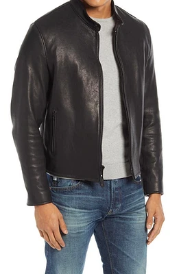 Schott NYC Leather Moto Jacket at Nordstrom,