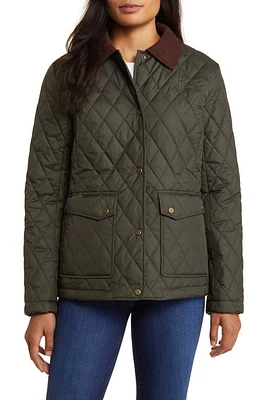 Lauren Ralph Diamond Quilted Barn Jacket Litchfield Loden at Nordstrom,