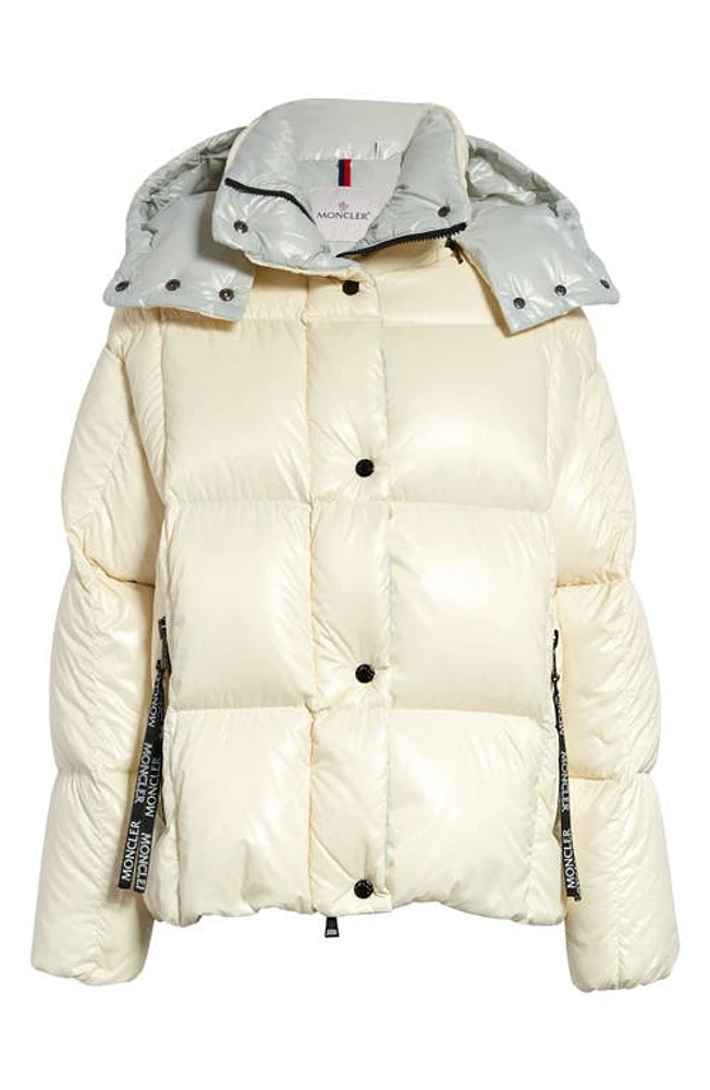 Moncler Parana Quilted Down Jacket in Cream at Nordstrom, Size 2