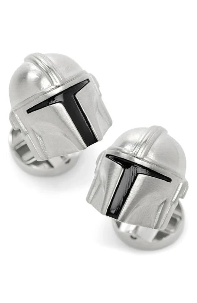 Cufflinks, Inc. 3D Mandalorian Cuff Links in Silver at Nordstrom