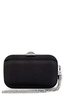 Olga Berg Ali Crystal Tassel Frame Clutch in Black at Nordstrom