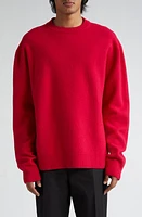 Jil Sander Boiled Wool Crewneck Sweater Dragon Fruit at Nordstrom, Us