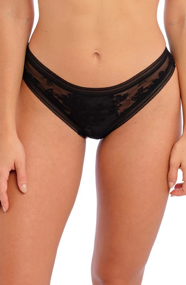 Fantasie Fusion Lace Brazilian Panties in Black at Nordstrom, Size Small