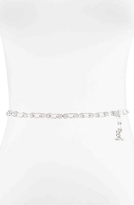 Sam Edelman Logo Chain Link Belt Nickel at Nordstrom,