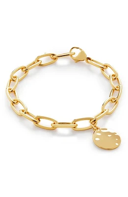 Monica Vinader 18K Gold ID Oval Charm Bracelet 18Ct Vermeil/Ss at Nordstrom,