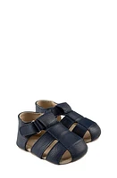 Robeez Mathew Crib Sandal Navy at Nordstrom, Months