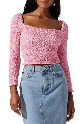 ASTR the Label Sorrel Long Sleeve Crop Top at Nordstrom,