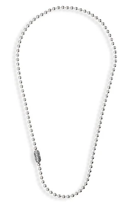 Good Art Hlywd Men's Desert Sessions Pop Lock Ball Chain Necklace in Silver at Nordstrom, Size 24 In