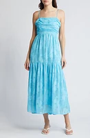 Chelsea28 Jacquard Bow Back Cutout Maxi Dress at Nordstrom,