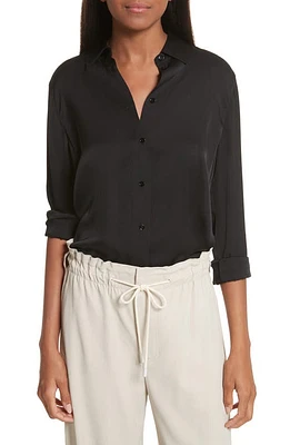 Vince Slim Silk Blouse at Nordstrom,