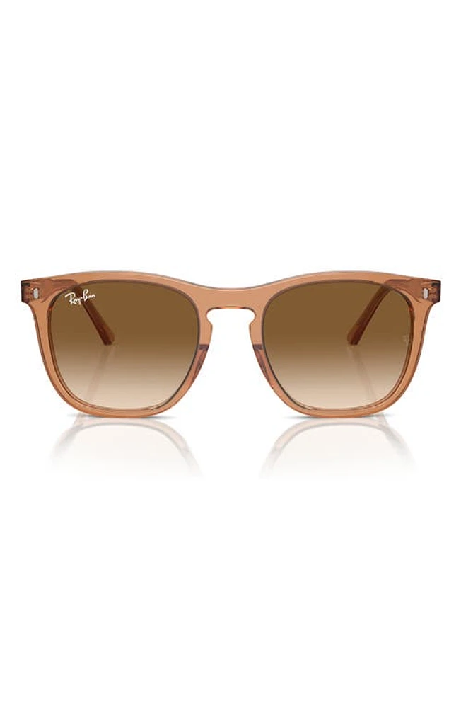 Ray-Ban 53mm Square Sunglasses in Transparent Blush at Nordstrom