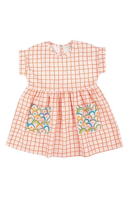 Miki Miette Maxime Grid Print Dress Pink at Nordstrom,