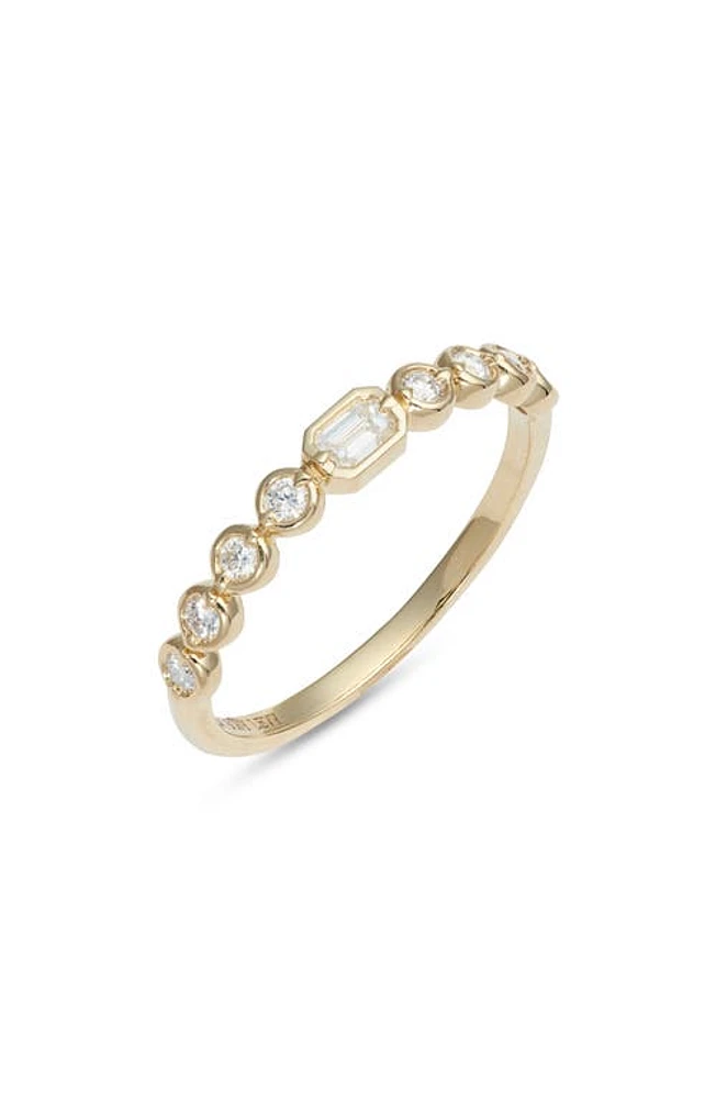 Bony Levy Monaco Mixed Diamond Stackable Ring 18Ky Yellow Gold at Nordstrom,