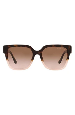 Michael Kors 54mm Gradient Square Sunglasses in Pink Tortoise at Nordstrom