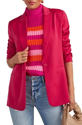 VICI Collection Standards Solid One-Button Blazer Berry at Nordstrom,