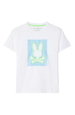 Psycho Bunny Kids' Livingston Embroidered Graphic T-Shirt White at