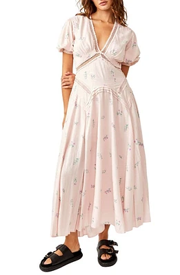 Free People Still Love Floral Embroidered Maxi Dress Pink Combo at Nordstrom,