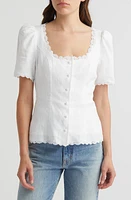 Reformation Anabella Linen Button-Up Top at Nordstrom