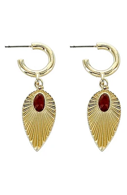 Panacea Huggie Hoop Drop Earrings in Red at Nordstrom