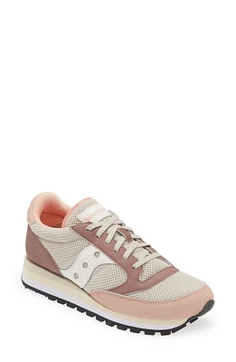 Saucony Jazz Triple Sneaker Light Grey/Pink at Nordstrom,