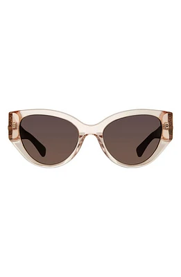 Kurt Geiger London Shoreditch 53mm Gradient Round Sunglasses in Light Pink/Brown Gradient at Nordstrom