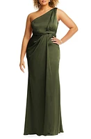 Dessy Collection One-Shoulder Satin Gown at Nordstrom,