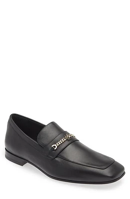 Christian Louboutin Monogram Apron Toe Loafer Black at Nordstrom,