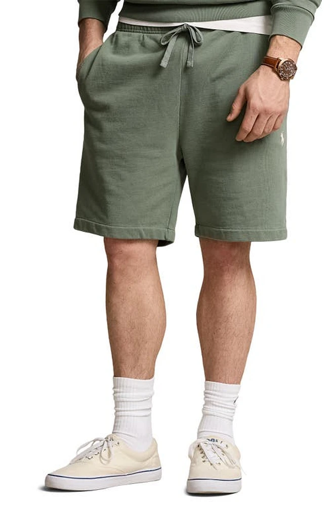 Polo Ralph Lauren French Terry Drawstring Shorts Cargo Green at Nordstrom,