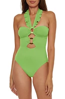 Soluna Ruffle Strappy One-PIece Swimsuit at Nordstrom,