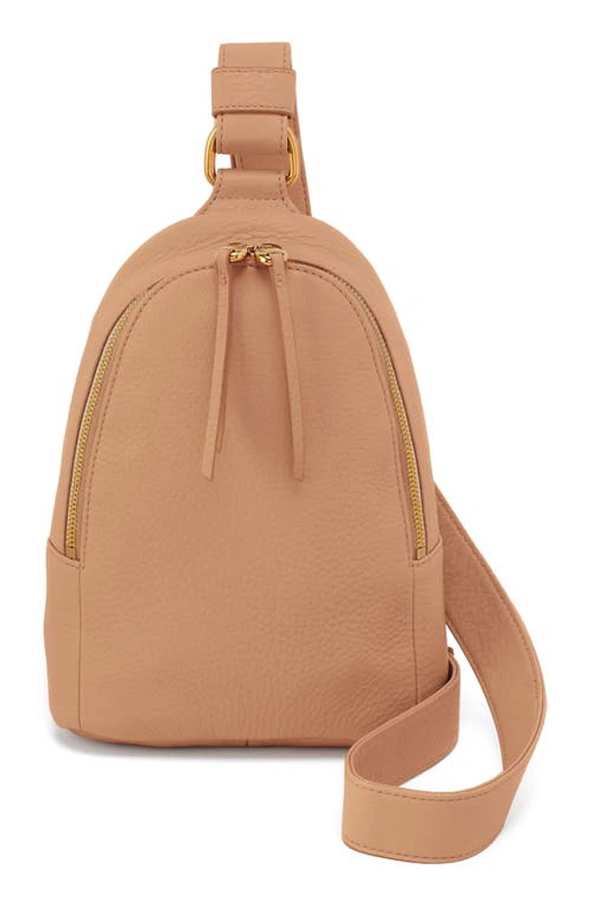 HOBO Fern Leather Sling Bag in Sandstorm at Nordstrom