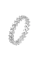 Bony Levy Audrey Geometric Diamond Eternity Ring in 18K White Gold at Nordstrom, Size 6.5