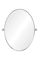 Renwil Azalea Oval Wall Mirror in Polished Nickel at Nordstrom