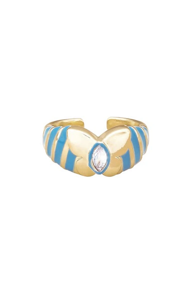 Ettika Butterfly Enamel Ring in Gold at Nordstrom