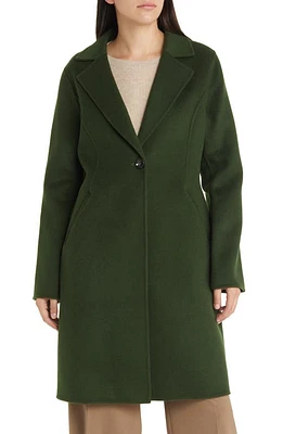 Michael Kors Notched Collar Longline Wool Blend Coat at Nordstrom,