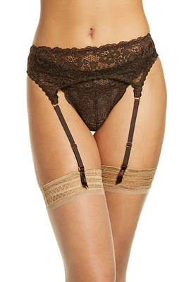 Love, Vera Garter Belt Dark Cocoa at Nordstrom,