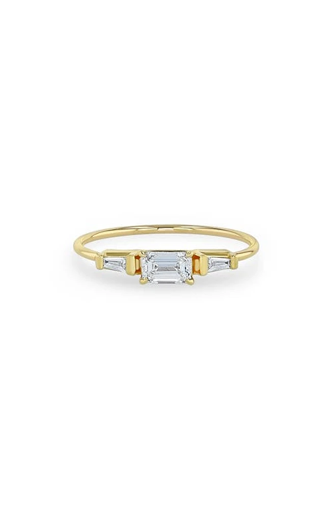 Zoë Chicco Baguette Diamond Ring in 14K Yg at Nordstrom, Size 6