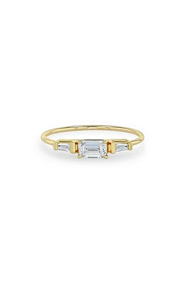 Zoë Chicco Baguette Diamond Ring in 14K Yg at Nordstrom, Size 6