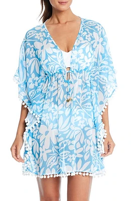 Rod Beattie Pompom Trim Cover-Up Caftan Coldwater at Nordstrom,